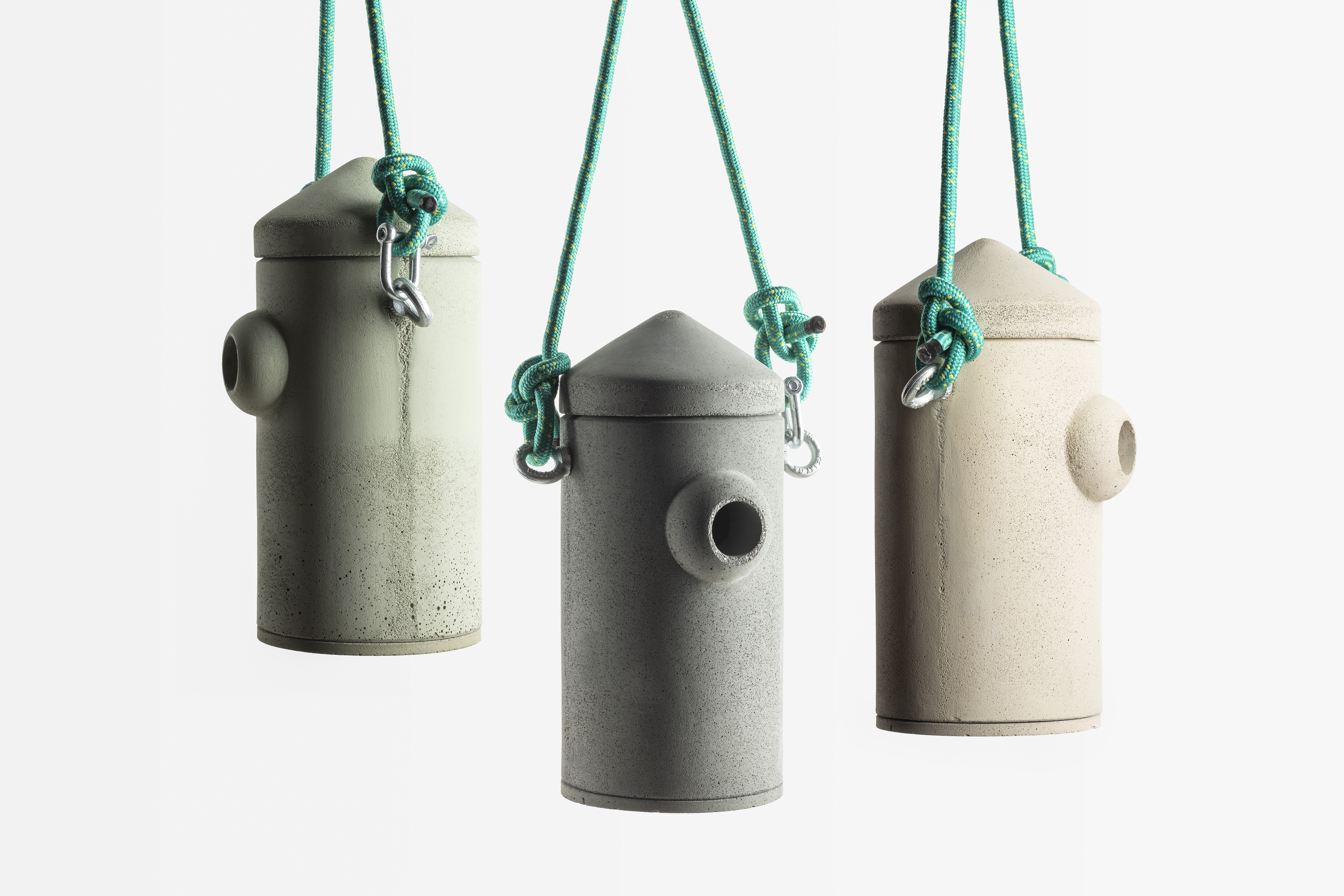 EpocaDesign, design interspecie, archetipo nido artificiale per cinciallegre e uccelli del giardino in cemento